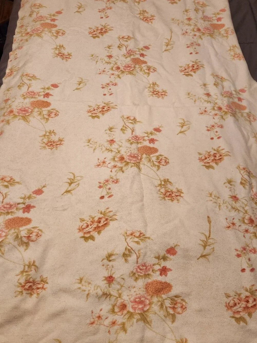 Vintage Garden Cotton Floral Blanket 66